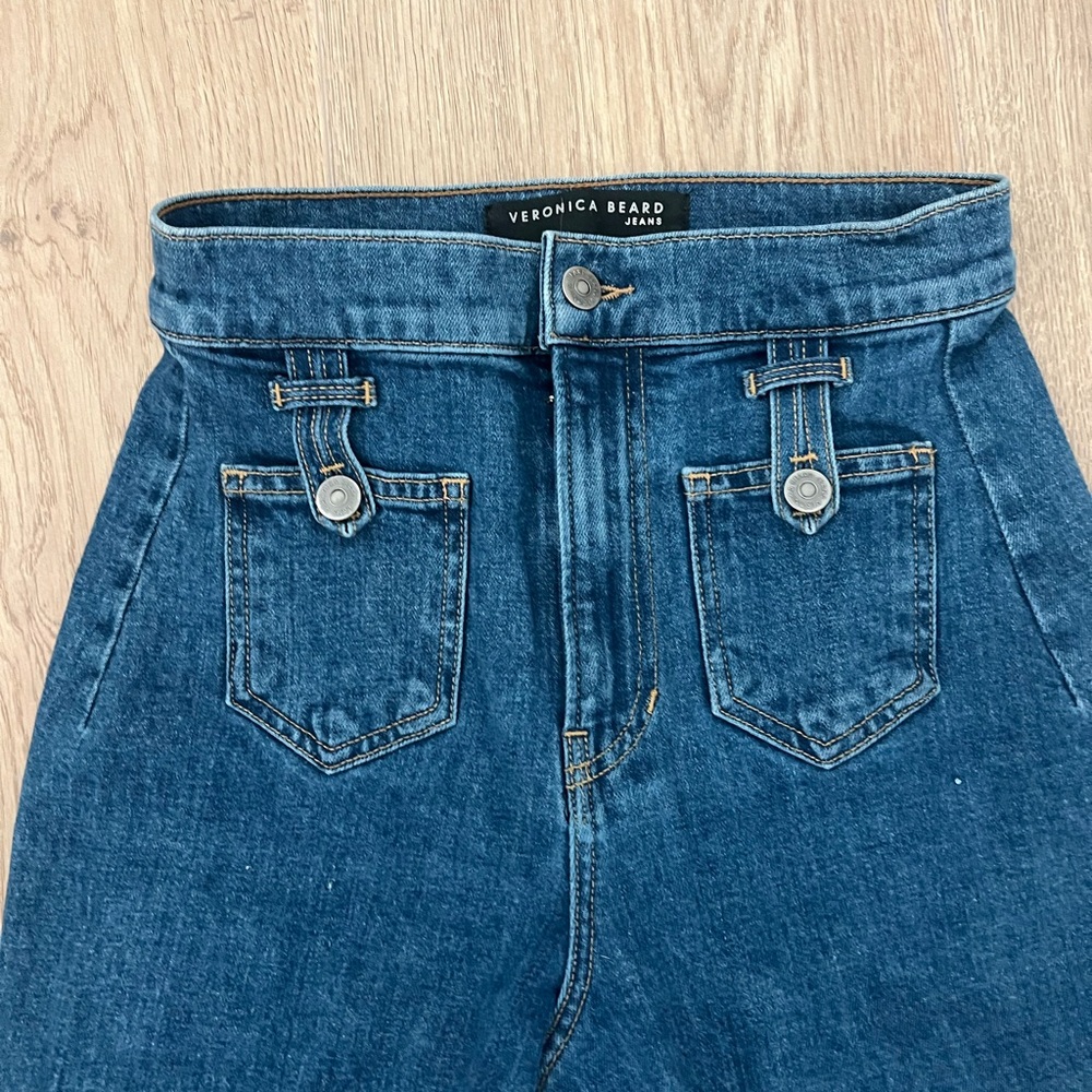 Veronica Beard Jeans Grant Wide Leg - Picture 3 of 7